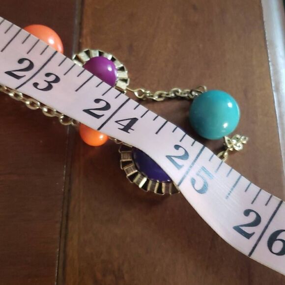 Large Colorful Retro 60s/70s Like Ball Necklace - Picture 5 of 6